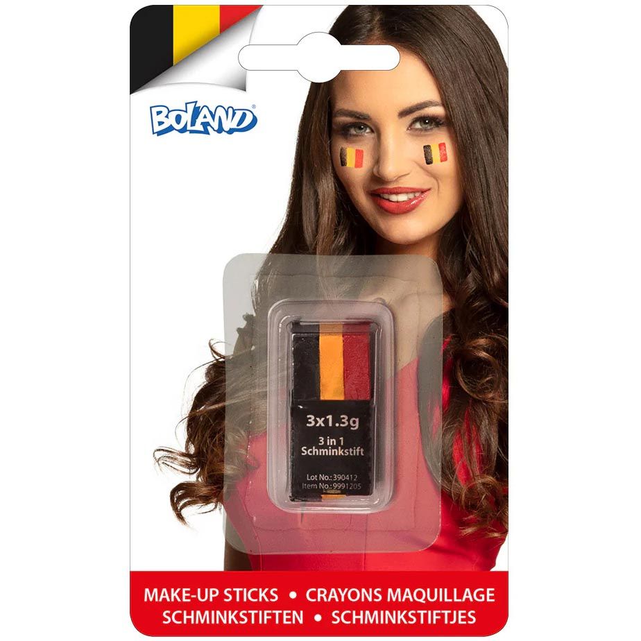 Boland -  België schminkstick, zwart-geel-rood