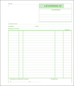 Exacompta - supplies, ft 21 x 18 cm, duplicate (50 x 2 sheets), Dutch