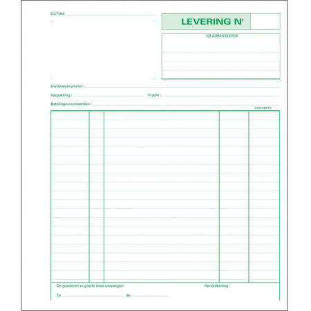 Exacompta - materiali di consumo, ft 21 x 18 cm, tripli (50 x 3 fogli), olandese