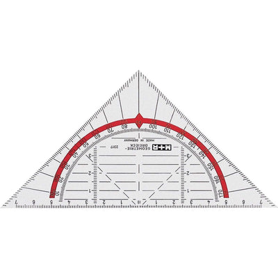 M+R -   geodriehoek, ft 16 cm