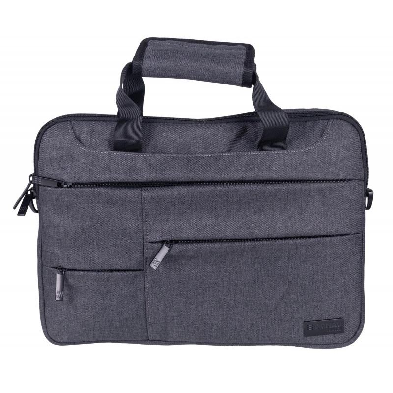 DONAU TRAVEL - borsa per laptop Budapest, 3 l, 14 pollici, grigia