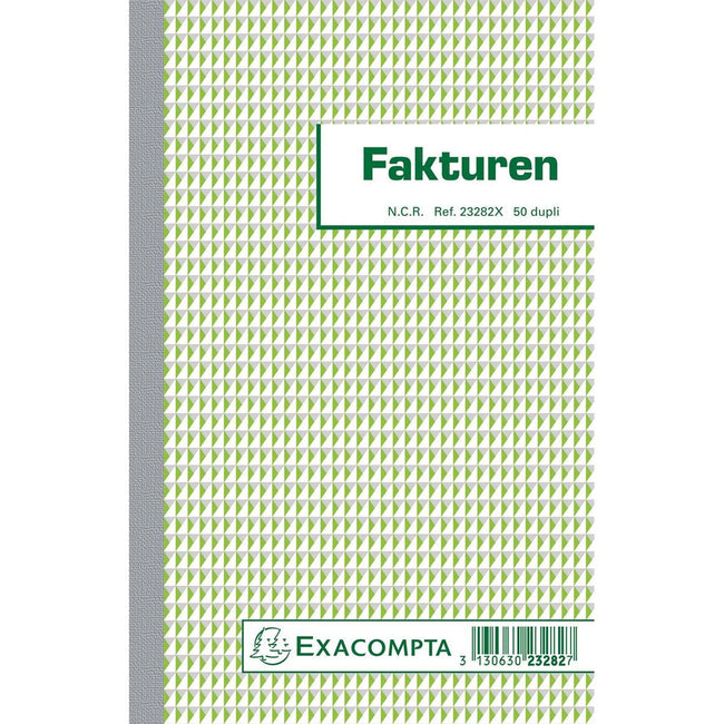 Exacompta - facturas, pies 21 x 13,5 cm, duplicado, vertical, holandés