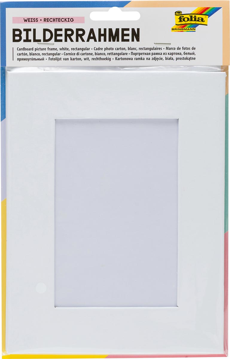 Folia - Photo frame 166x216mm cardboard white