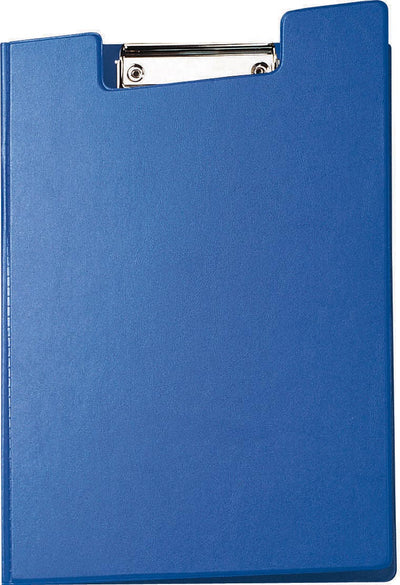 Maul - Carpeta portapapeles A4 vertical PVC con portabolígrafos azul