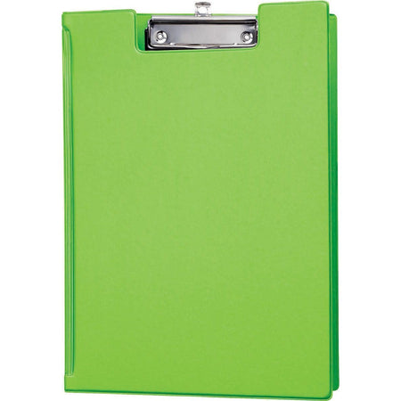Maul - Carpeta portapapeles A4 vertical con portabolígrafo PVC verde neón