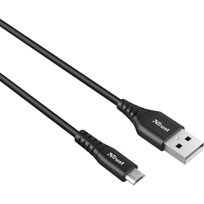 Câble de charge et de données de confiance, USB à micro-USB, 1 m, noir