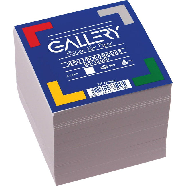 Gallery - recharge mémo cube, ft 9 x 9 cm, 800 feuilles
