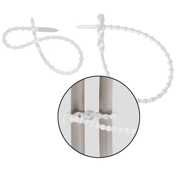 Klika - Cierre de lazo resellable 180 mm natural