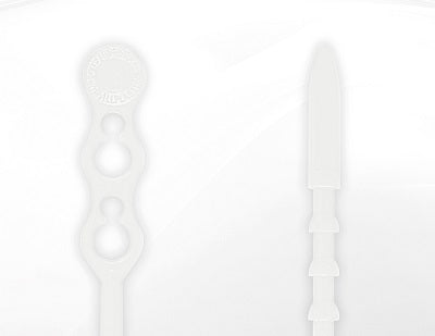 Klika - Cierre de lazo resellable 180 mm natural