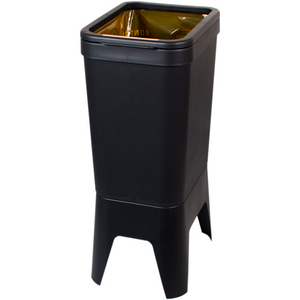 Bonton Circubina - | Pattumiera | Aprire il coperchio | PP riciclato | 40 l | 76x30x41 cm| nero | 1 pz