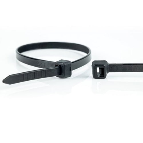 Klika - Kabel -Ties 370x7.6 Black 100 Teile