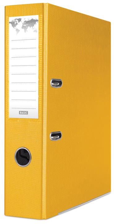 OFFICE products -   ordner voor A4, PP, rug van 7,5 cm, geel
