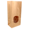 Klika -  Zak | Blokbodemzak | Papier + PP | 115/ 72x246mm | bruin | 400 stuks