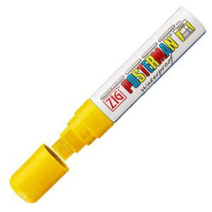 Posterman-chalkstift posterman pma-120 dik 7-15 mm jaune fluor