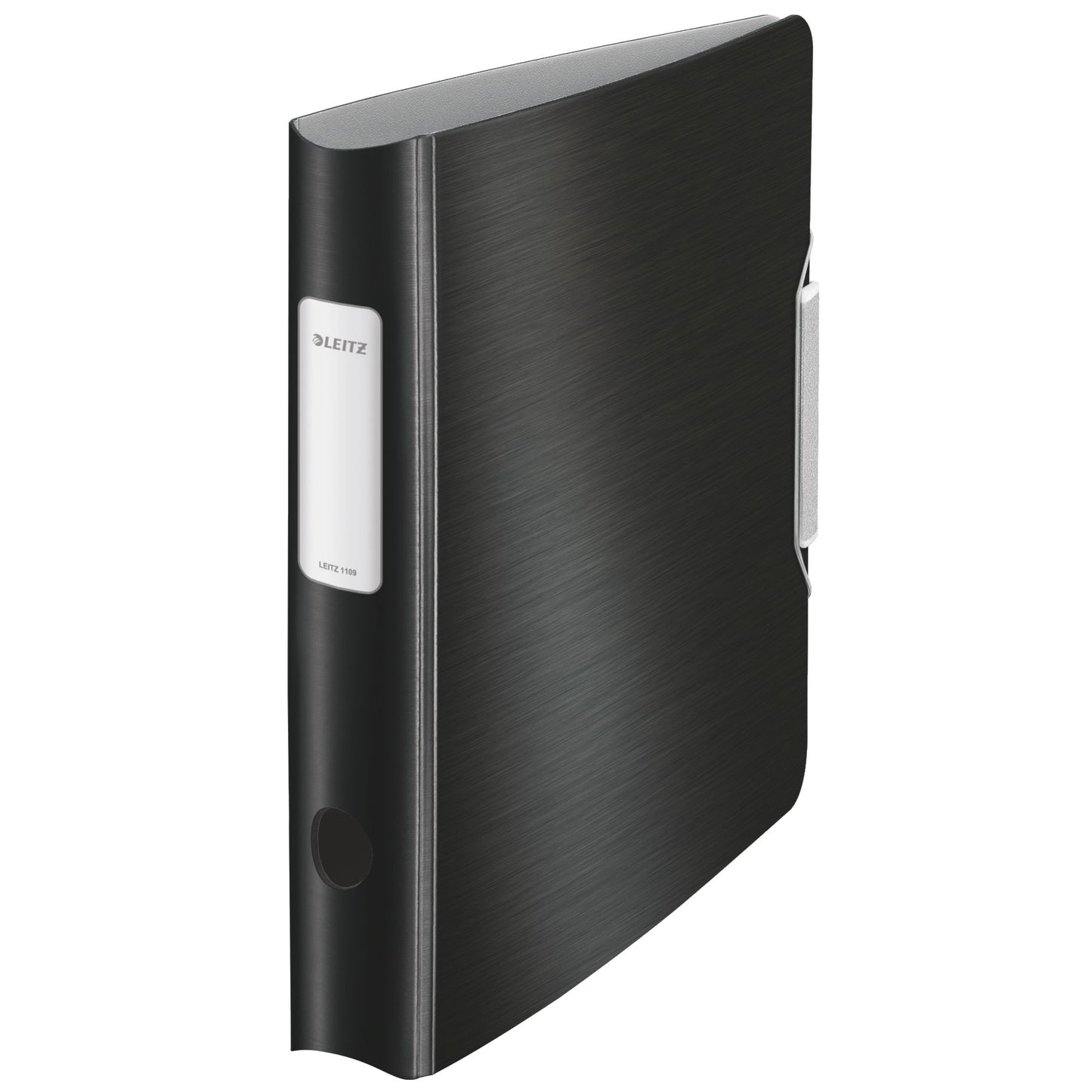 Leitz - Dorso Ordner Active Style di 5 cm, nero satinato