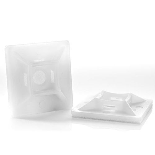 Klika -  Plakzadel 28x28mm naturel 100 stuks