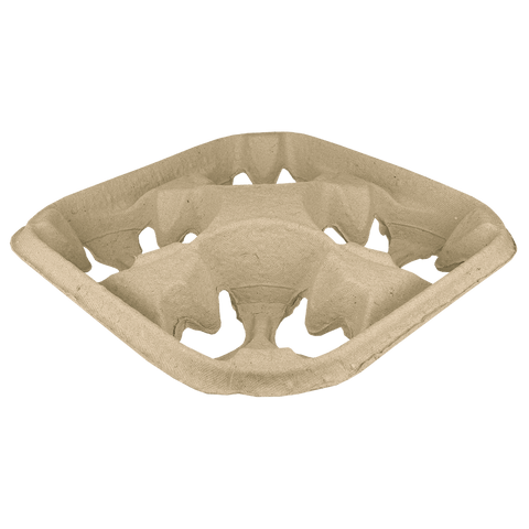 Klika -  Draagtray voor 4 bekers Gerecycled Karton