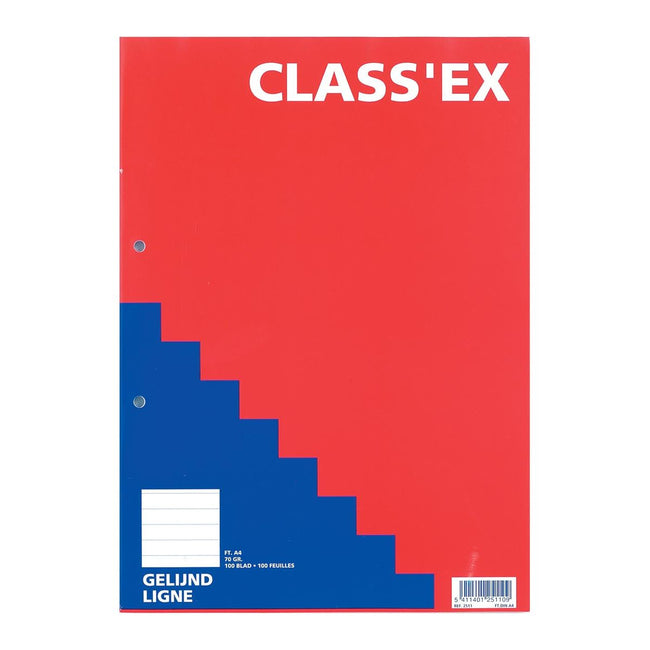 Classex - Class'ex cursusblok, gelijnd, blok van 100 vel