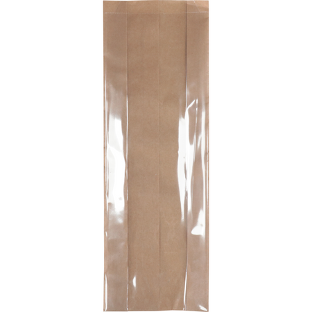 Klika - Bolsa | Bolsillo con ventana | Papel + PP | 11/ 2 |5x38cm | marrón | 500 piezas