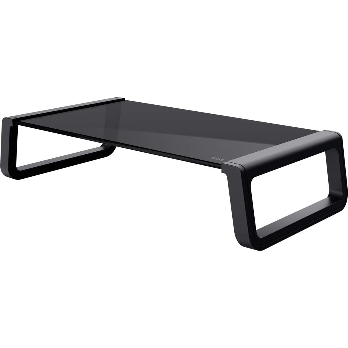 Trust - Monta Monitor Stand, verre trempé, noir