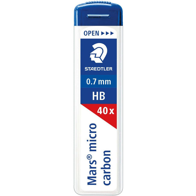 Staedtler - microminas para lápiz, 0,7 mm, HB, caja de 40 piezas