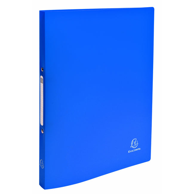 Exacompta - Classeur A4 2 anneaux O-mech 15mm PP bleu