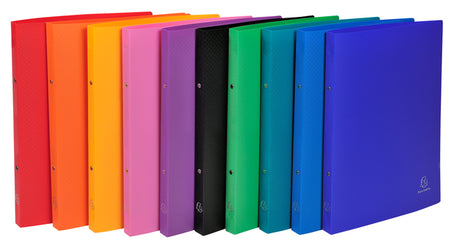 Exacompta - Ring binder A4 2-ring O-mech 15mm PP assorted