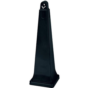Produits commerciaux Rubbermaid - Cendrier Groundskeeper autoportant noir