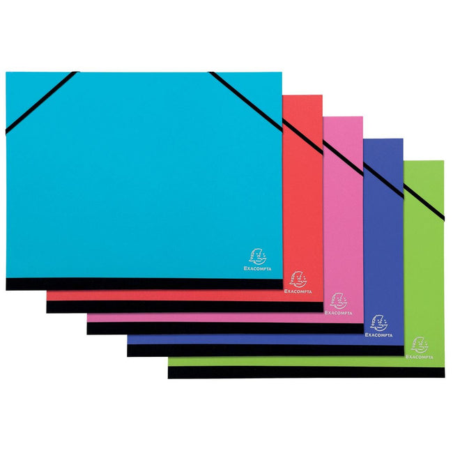 Exacompta -  Excacompta tekenmap Iderama 32 x 45 cm, pak van 5 stuks in geassorteerde kleuren