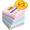 Post-it - Blocco note 654 Super Sticky 76x76mm 4+2 gratis Soulful