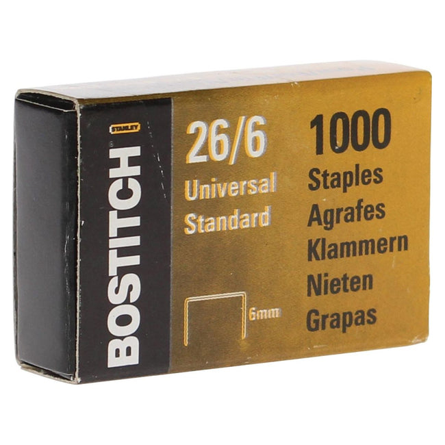 Bostitch - Staples 6 mm, verzinkt