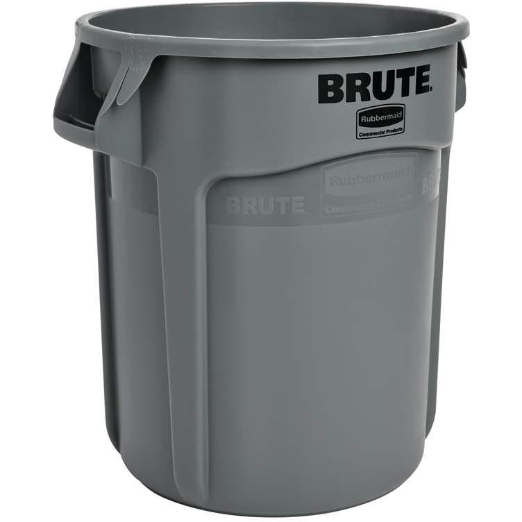 Produits commerciaux Rubbermaid - poubelle Brute, sans couvercle, 76 litres, gris