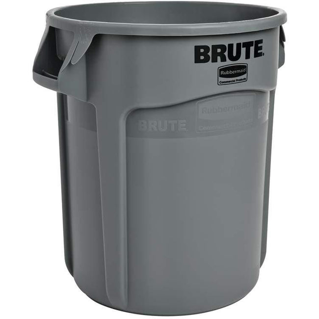 Productos comerciales Rubbermaid - contenedor de residuos Brute, sin tapa, 76 litros, gris