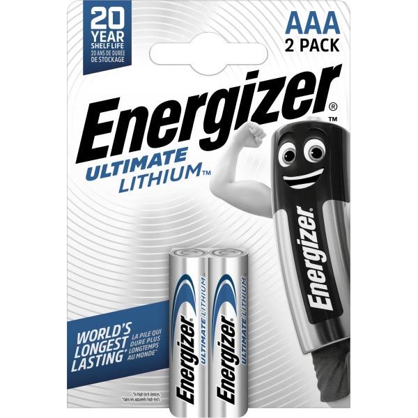 Energizer - batterijen Lithium AAA, blister van 2 stuks