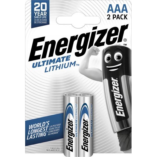 Energizer - batterie Litio AAA, blister da 2 pezzi
