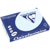 Clairefontaine - Trophée tel, colored paper, A3, 160 g, 250 sheets, azure blue