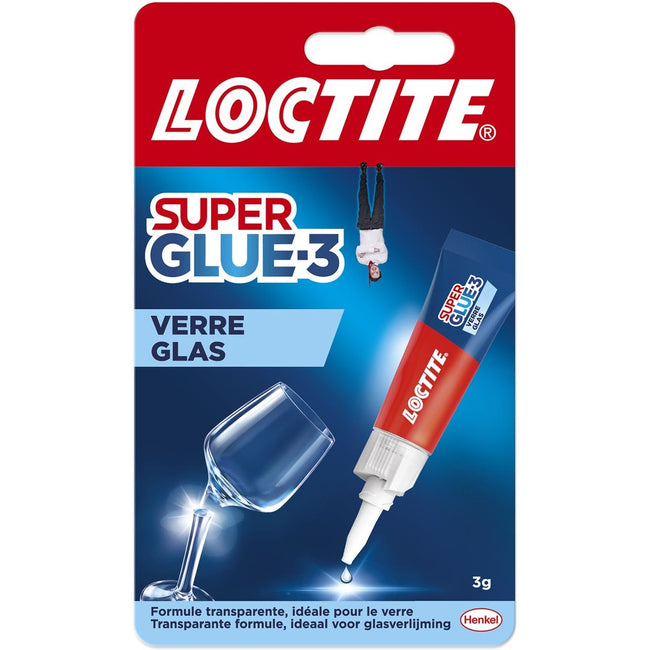 Loctite - Secondelijm Super Glue Glas, 3 g, op blister