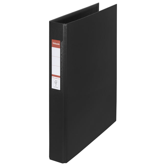 Esselte - Ring binder VIVIDA A4 2-ring O-mechanism 25mm PP black | 10 pieces