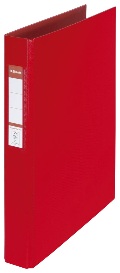 Esselte - Carpeta de anillas VIVIDA A4 2 anillas Mecanismo tórico 25 mm PP rojo | 10 piezas