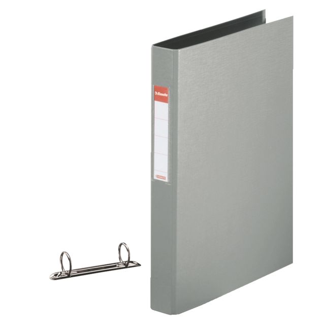 Esselte - Raccoglitore ad anelli VIVIDA A4 2 anelli O-meccanismo 25 mm PP grigio | 10 pezzi
