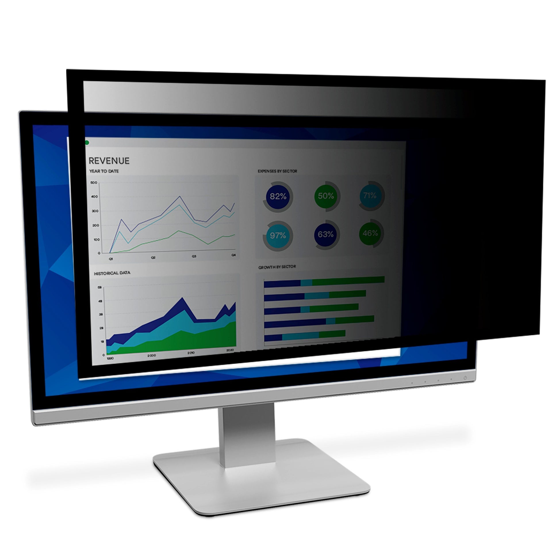 3M - privacy filter with frame for 19 inch screens, 16:10