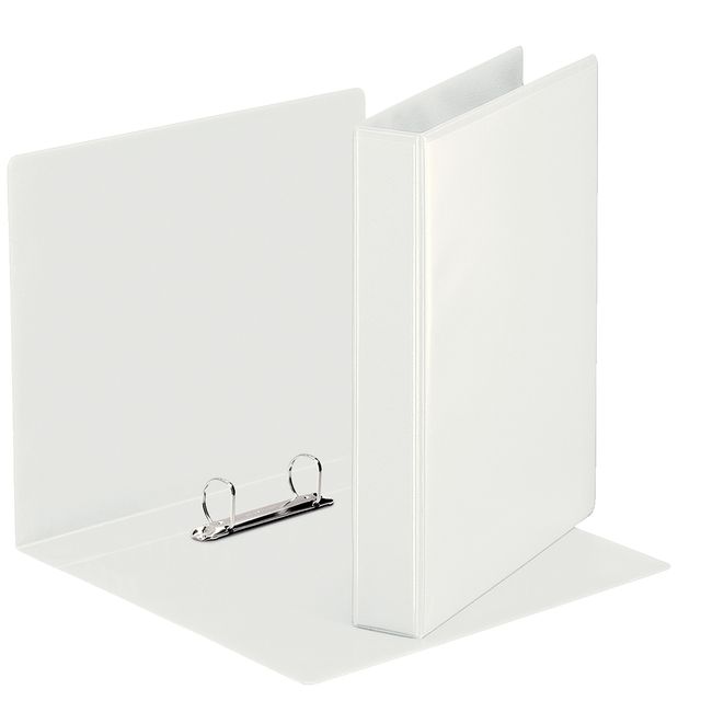 Esselte - Presentation ring binder panorama A5 2-ring D-mechanism 25mm PP white