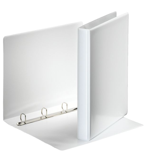 Esselte - Presentation ring binder Essentials panorama A4 4-ring D-mechanism 20mm white