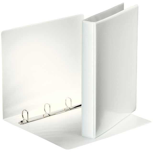 Esselte - Presentation ring binder Essentials panorama A4 4-ring D-mechanism 25mm white