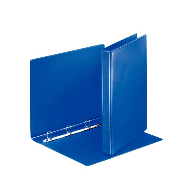 Esselte - Presentation ring binder Essentials panorama A4 4-ring D-mechanism 20mm blue