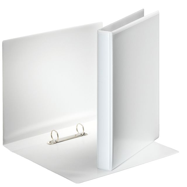 Esselte - Presentation ring binder Essentials panorama A4 2-ring O-mechanism 25mm white