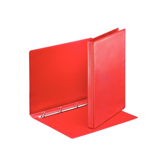 Esselte - Presentation ring binder Essentials panorama A4 4-ring D-mechanism 16mm red