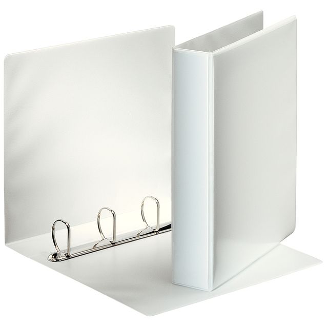 Esselte - Presentation ring binder Essentials panorama A4 4-ring D-mechanism 40mm white