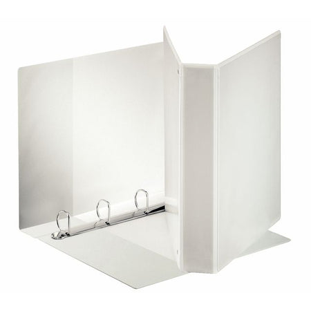 Esselte - Presentation ring binder standard panorama A4 4-ring maxi D mechanism 40mm white