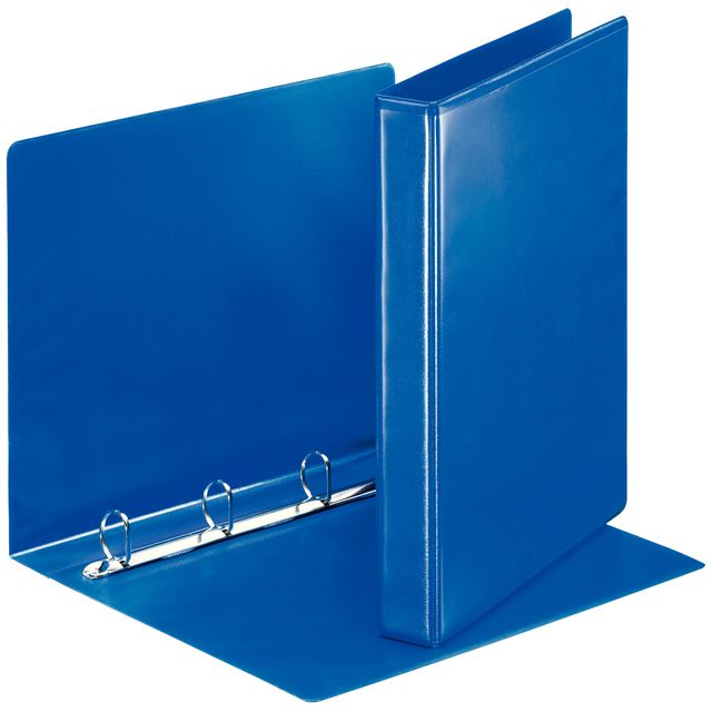 Esselte - Presentation ring binder Essentials panorama A4 4-ring D-mechanism 25mm blue
